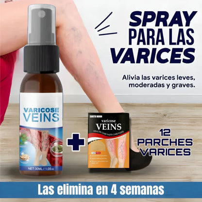 VariceFree Pro Kit Premium Spray + Parches