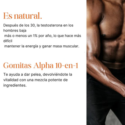 Gomitas ALPHA | Potencia Masculina y Energía Extrema