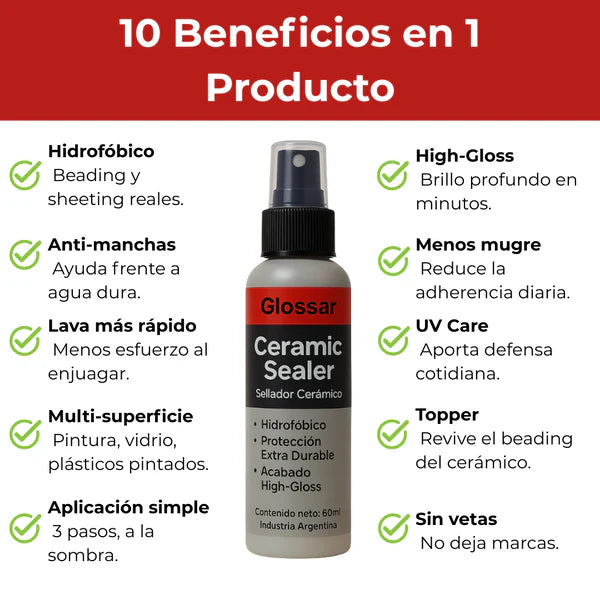 Sellador Cerámico de Vehículos | Protección, Color y Brillo Intenso