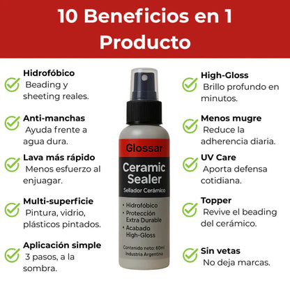 Sellador Cerámico de Vehículos | Protección, Color y Brillo Intenso